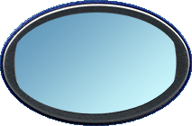 68 mm x 45 mm - 1"3/4 x 2"3/4 - OVAL POCKET MIRRORS