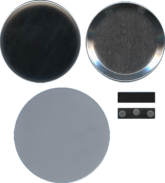100 mm - BADGES AVEC ATTACHE MAGNÉTIQUE 100 mm - BADGES AVEC ATTACHE MAGNÉTIQUE