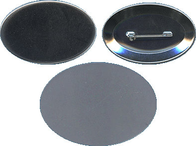 68 mm x 45 mm OVALES - BADGES AVEC ÉPINGLE 68 mm x 45 mm OVALES - BADGES AVEC ÉPINGLE