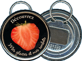 Porte-clés décapsuleur 56 mm