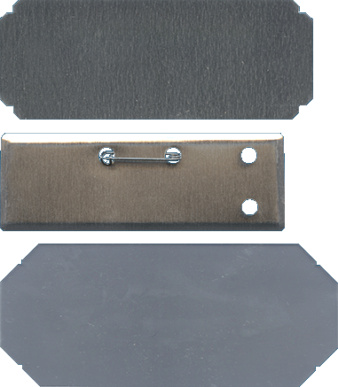 115 mm x 40 mm - 1"1/2 x 4"1/2 - BUTTON BADGES WITH PIN 115 mm x 40 mm - 1"1/2 x 4"1/2 - BUTTON BADGES WITH PIN