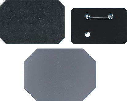 68 mm x 45 mm - 1"3/4 x 2"3/4 - BUTTON BADGES WITH PIN 68 mm x 45 mm - 1"3/4 x 2"3/4 - BUTTON BADGES WITH PIN